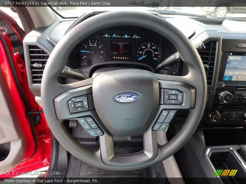 Race Red / Earth Gray 2017 Ford F150 XL SuperCab 4x4
