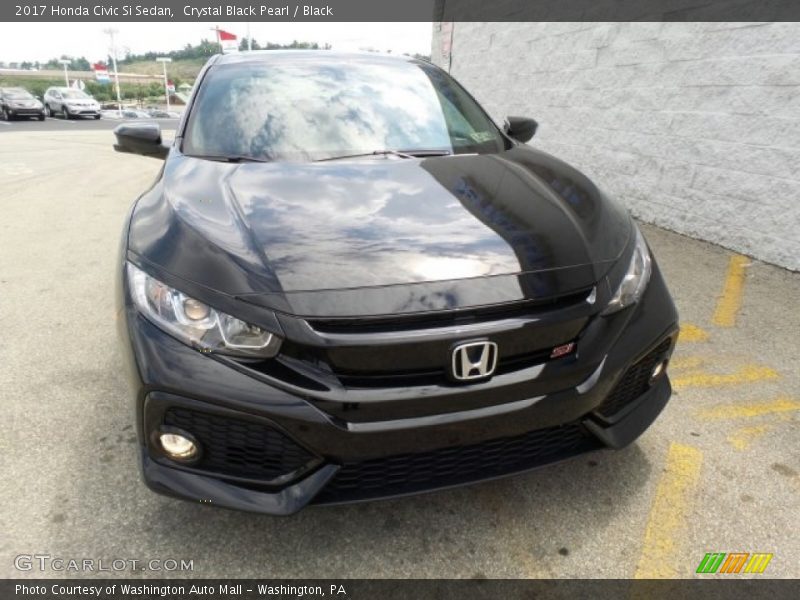 Crystal Black Pearl / Black 2017 Honda Civic Si Sedan