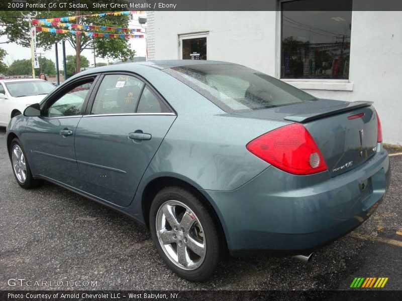 Silver Green Metallic / Ebony 2009 Pontiac G6 GT Sedan