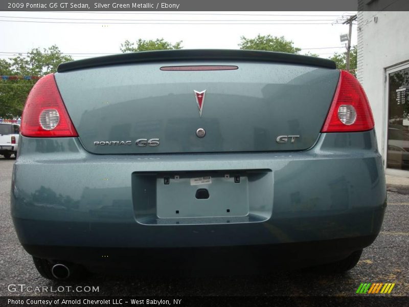 Silver Green Metallic / Ebony 2009 Pontiac G6 GT Sedan