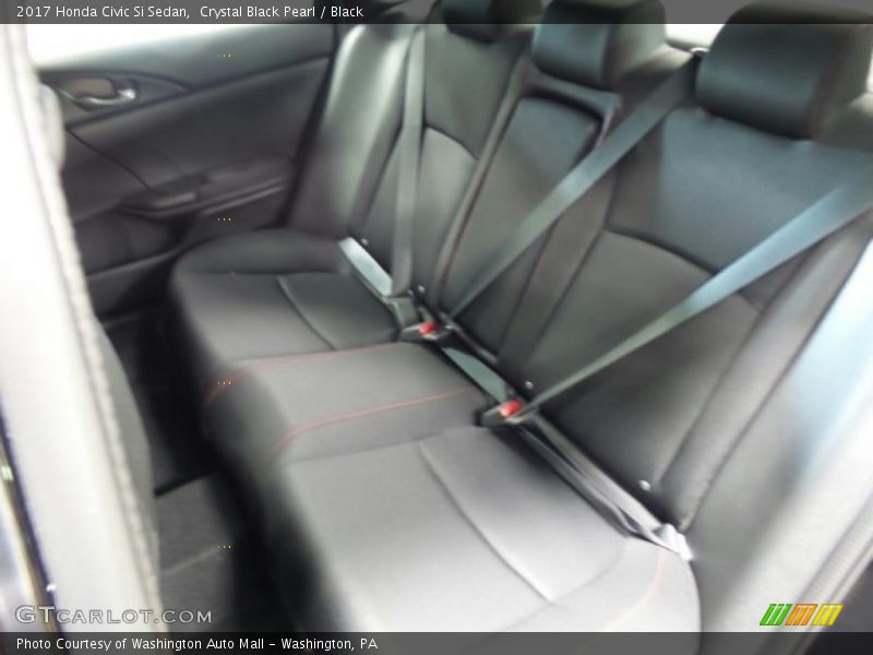 Crystal Black Pearl / Black 2017 Honda Civic Si Sedan