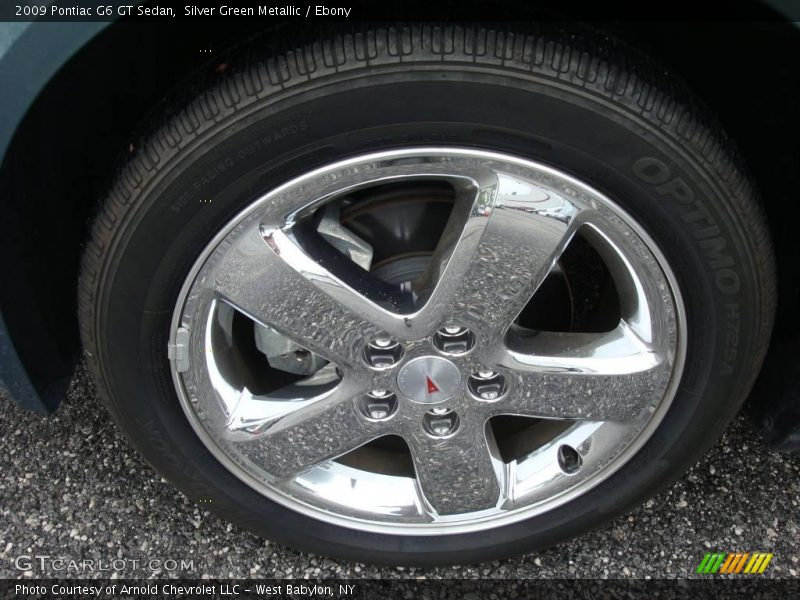 Silver Green Metallic / Ebony 2009 Pontiac G6 GT Sedan