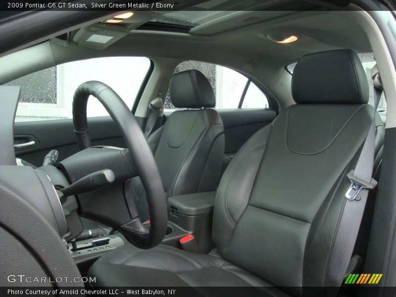 Silver Green Metallic / Ebony 2009 Pontiac G6 GT Sedan