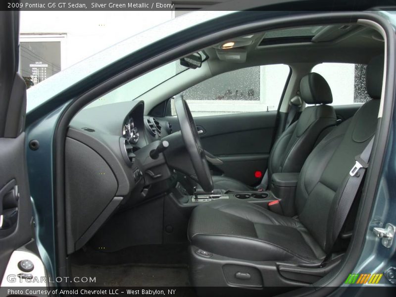 Silver Green Metallic / Ebony 2009 Pontiac G6 GT Sedan