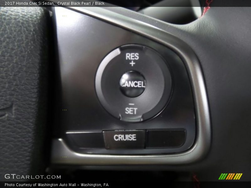 Crystal Black Pearl / Black 2017 Honda Civic Si Sedan