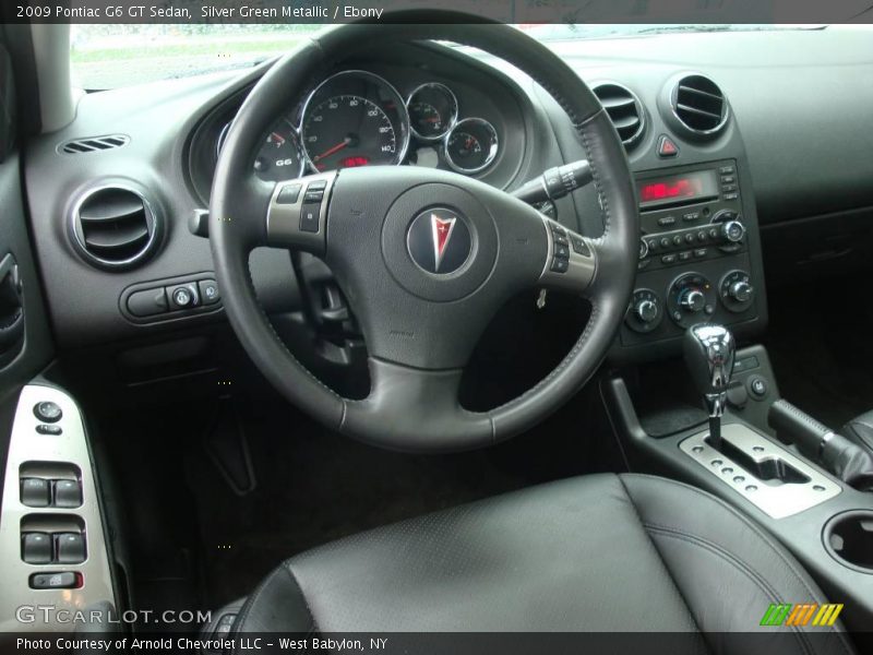 Silver Green Metallic / Ebony 2009 Pontiac G6 GT Sedan