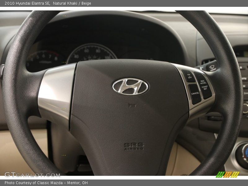 Natural Khaki / Beige 2010 Hyundai Elantra SE