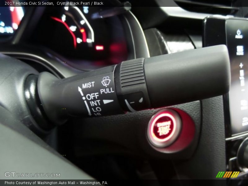 Crystal Black Pearl / Black 2017 Honda Civic Si Sedan