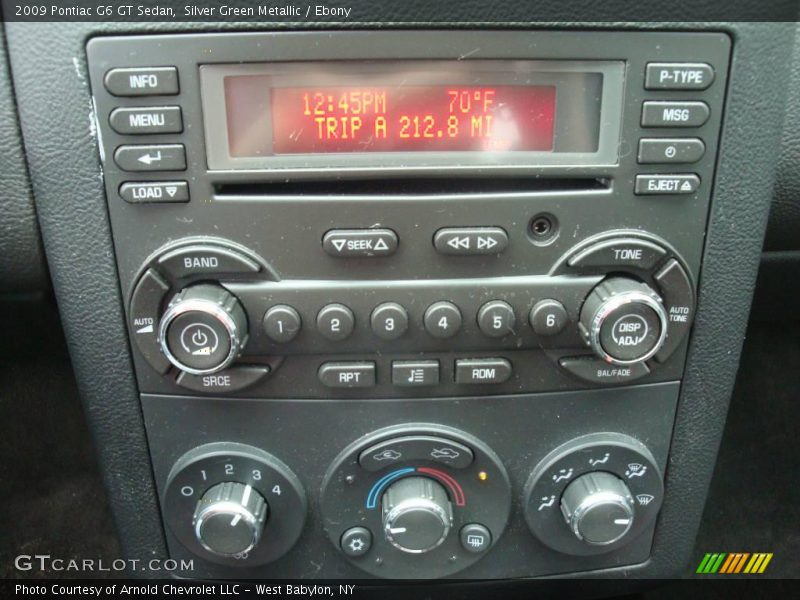 Silver Green Metallic / Ebony 2009 Pontiac G6 GT Sedan