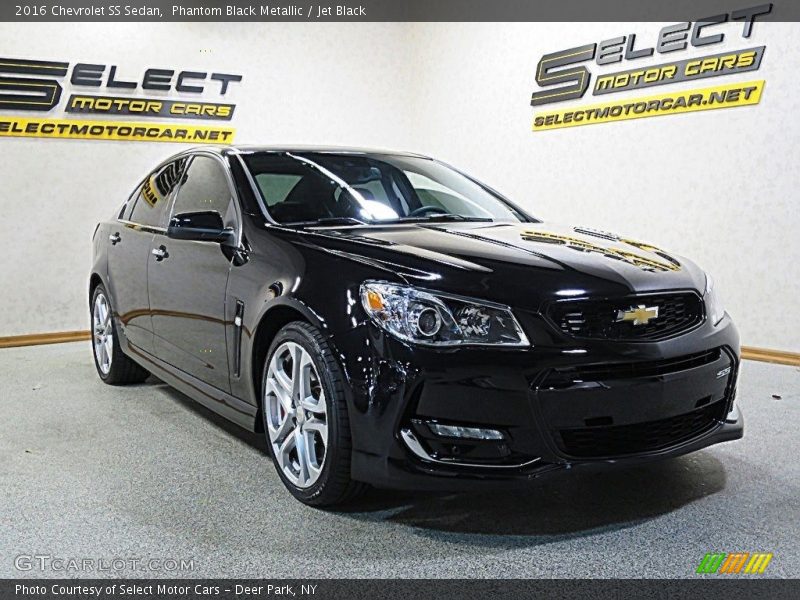Phantom Black Metallic / Jet Black 2016 Chevrolet SS Sedan