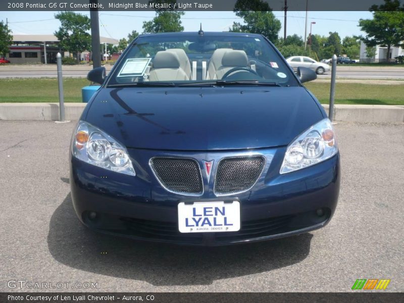 Midnight Blue Metallic / Light Taupe 2008 Pontiac G6 GT Convertible