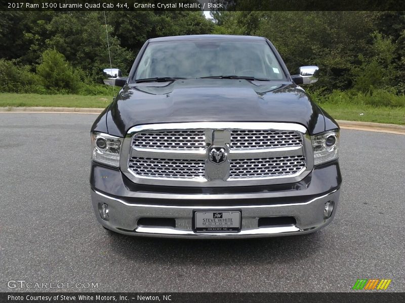 Granite Crystal Metallic / Black 2017 Ram 1500 Laramie Quad Cab 4x4