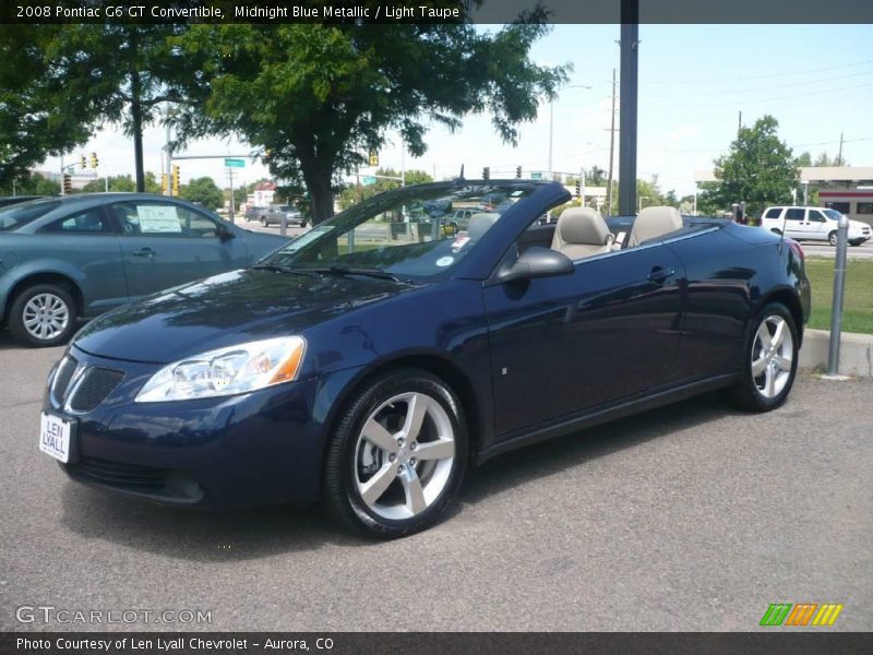 Midnight Blue Metallic / Light Taupe 2008 Pontiac G6 GT Convertible
