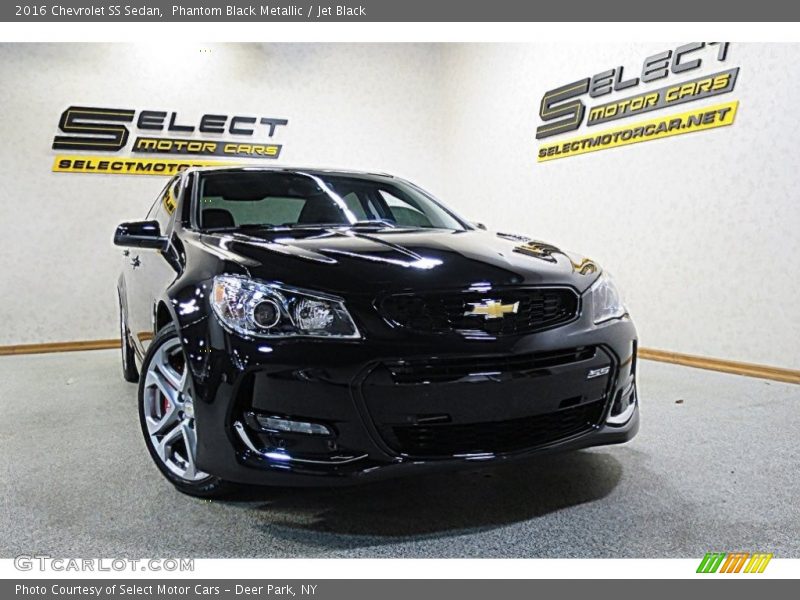 Phantom Black Metallic / Jet Black 2016 Chevrolet SS Sedan