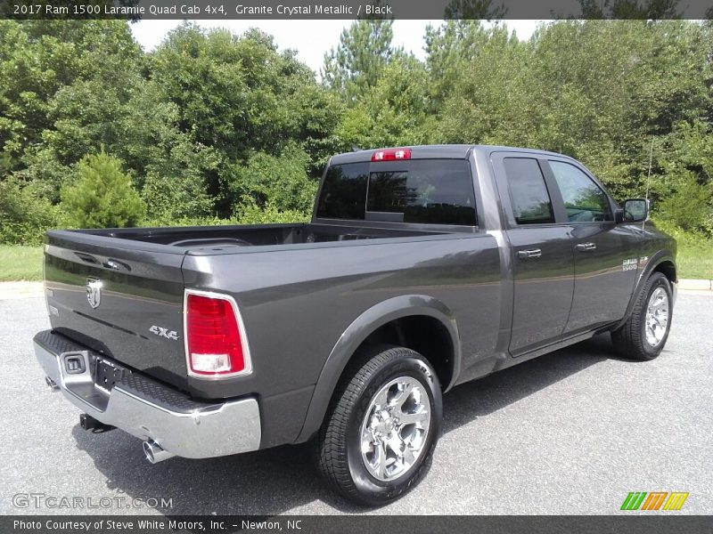 Granite Crystal Metallic / Black 2017 Ram 1500 Laramie Quad Cab 4x4