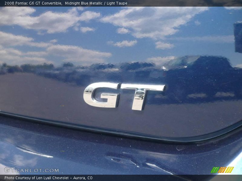 Midnight Blue Metallic / Light Taupe 2008 Pontiac G6 GT Convertible