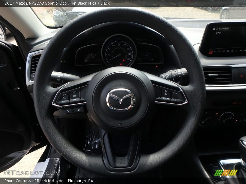 Jet Black Mica / Black 2017 Mazda MAZDA3 Sport 5 Door