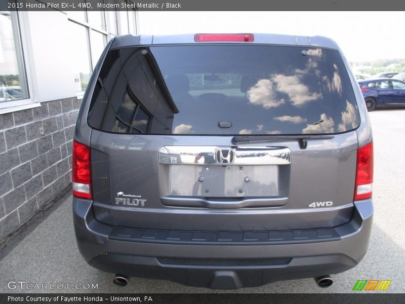 Modern Steel Metallic / Black 2015 Honda Pilot EX-L 4WD