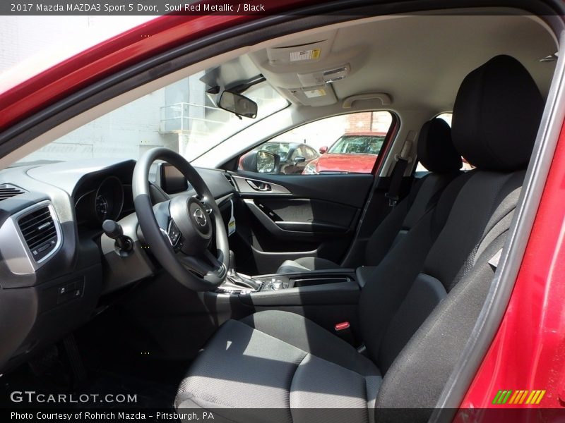 Soul Red Metallic / Black 2017 Mazda MAZDA3 Sport 5 Door