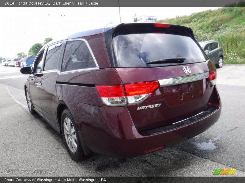 Dark Cherry Pearl / Beige 2014 Honda Odyssey EX
