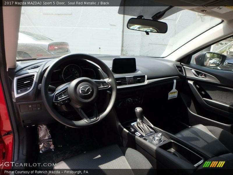 Soul Red Metallic / Black 2017 Mazda MAZDA3 Sport 5 Door