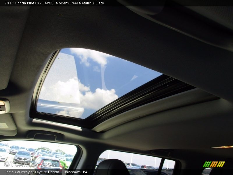 Modern Steel Metallic / Black 2015 Honda Pilot EX-L 4WD