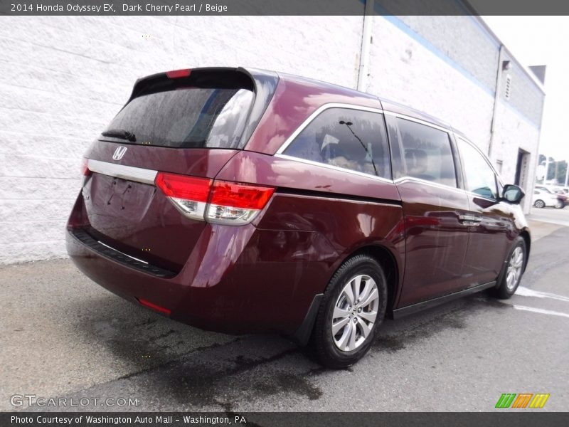 Dark Cherry Pearl / Beige 2014 Honda Odyssey EX