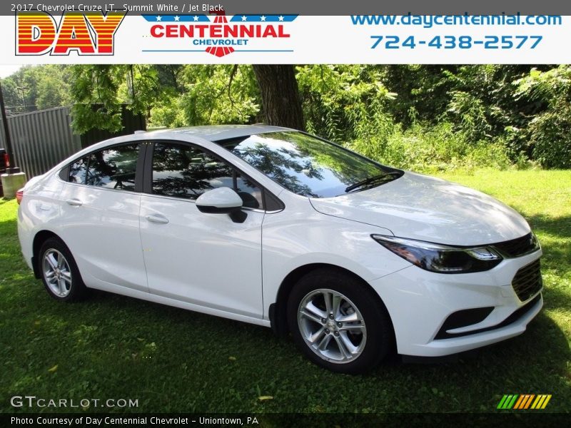 Summit White / Jet Black 2017 Chevrolet Cruze LT