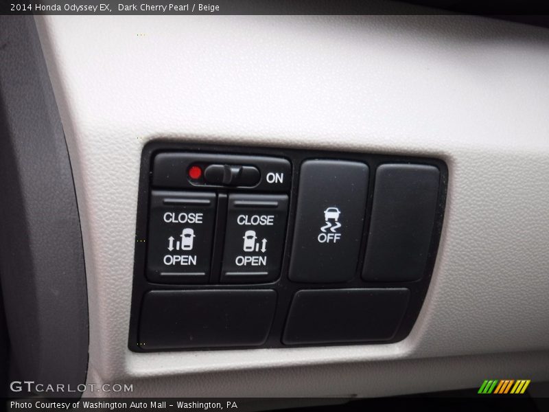 Dark Cherry Pearl / Beige 2014 Honda Odyssey EX