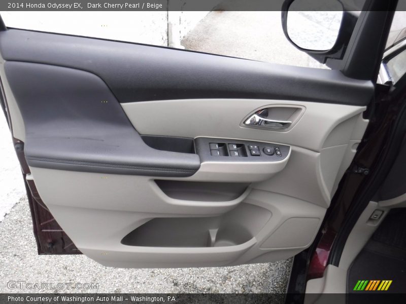 Dark Cherry Pearl / Beige 2014 Honda Odyssey EX