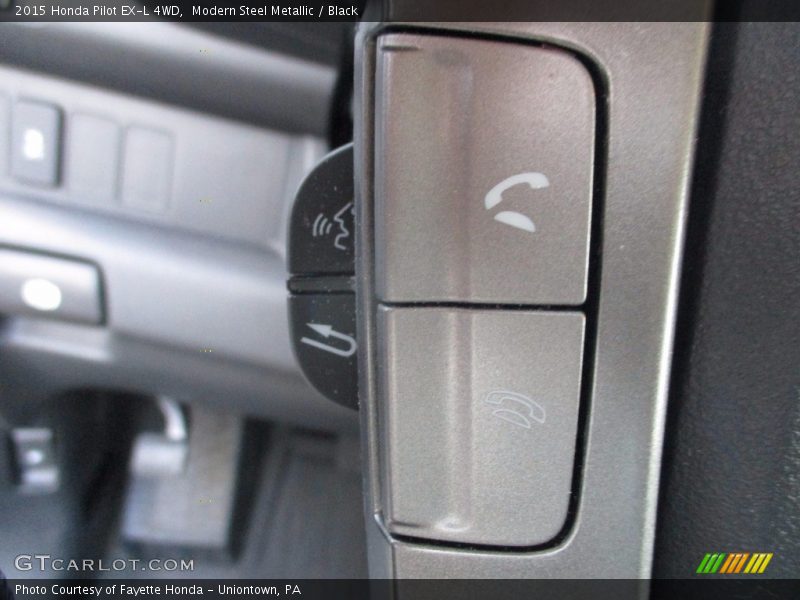Modern Steel Metallic / Black 2015 Honda Pilot EX-L 4WD