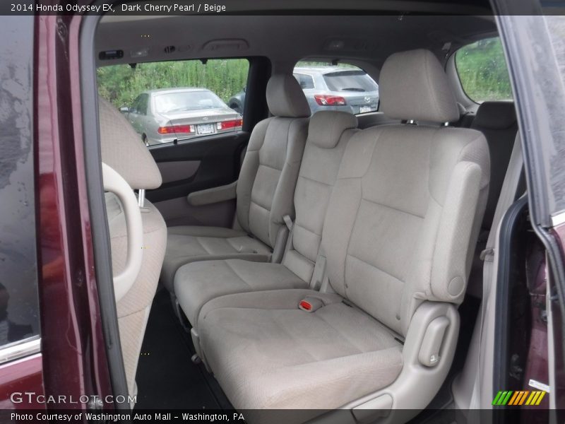 Dark Cherry Pearl / Beige 2014 Honda Odyssey EX