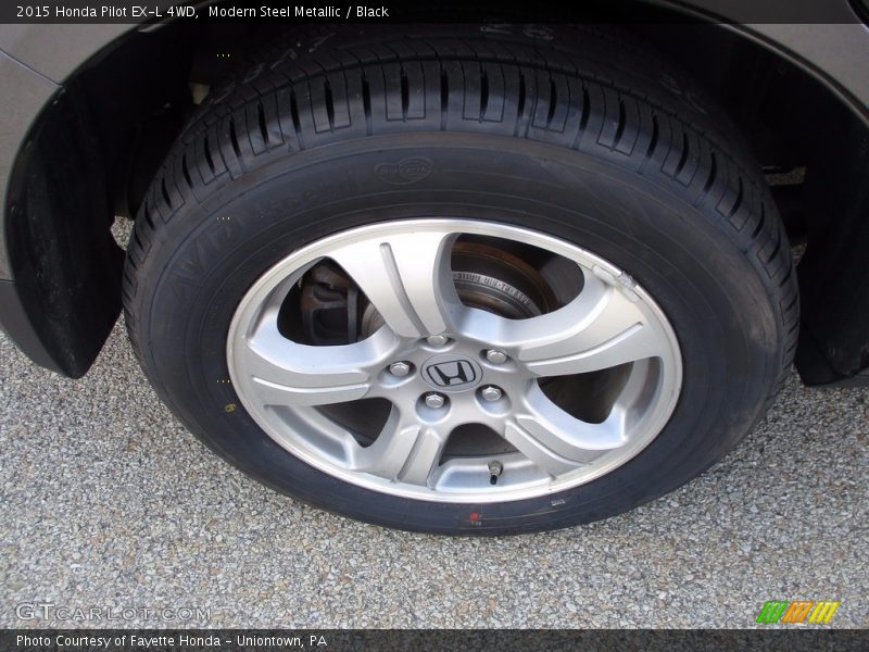 Modern Steel Metallic / Black 2015 Honda Pilot EX-L 4WD
