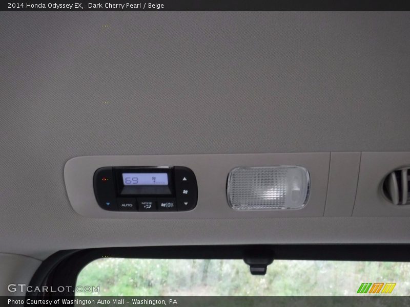 Dark Cherry Pearl / Beige 2014 Honda Odyssey EX