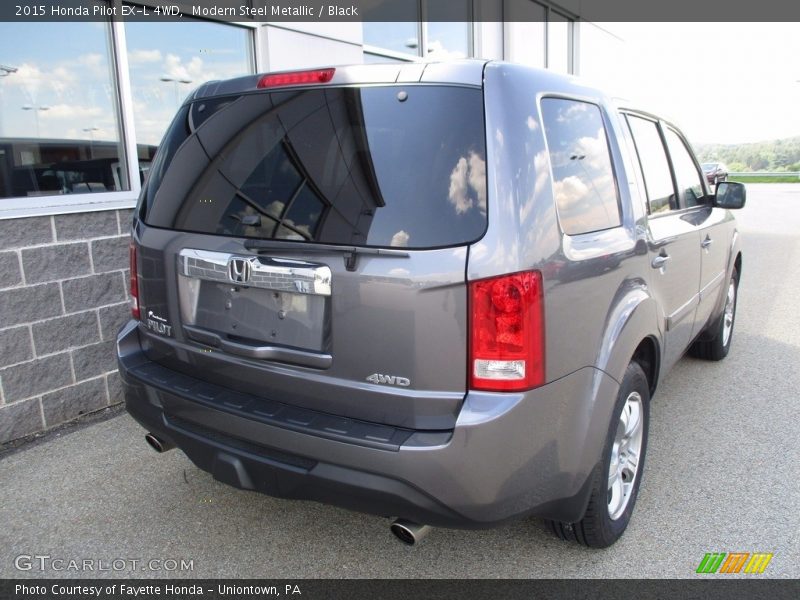 Modern Steel Metallic / Black 2015 Honda Pilot EX-L 4WD