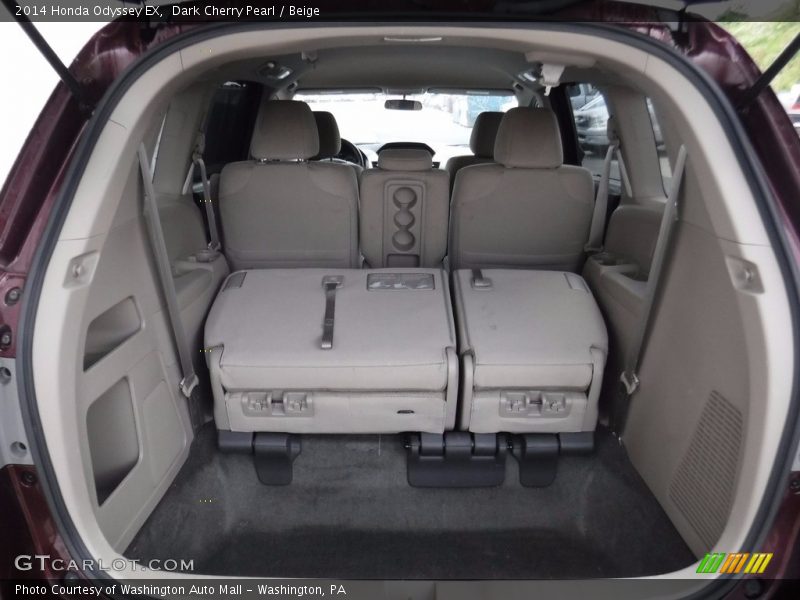 Dark Cherry Pearl / Beige 2014 Honda Odyssey EX