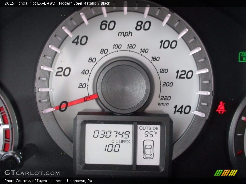 Modern Steel Metallic / Black 2015 Honda Pilot EX-L 4WD