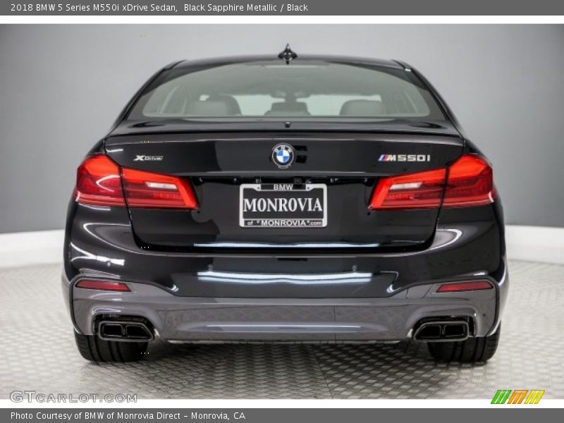 Black Sapphire Metallic / Black 2018 BMW 5 Series M550i xDrive Sedan