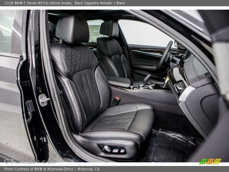 Black Sapphire Metallic / Black 2018 BMW 5 Series M550i xDrive Sedan