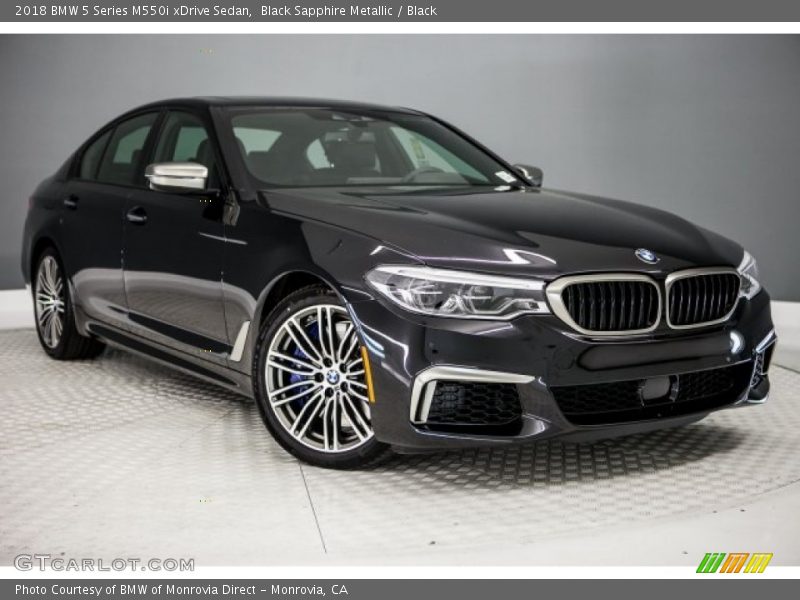 Front 3/4 View of 2018 5 Series M550i xDrive Sedan