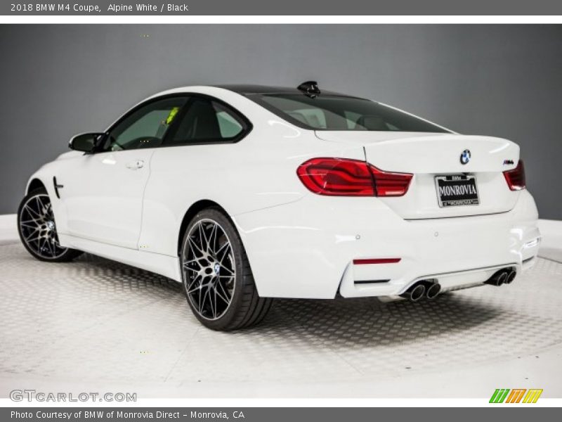 Alpine White / Black 2018 BMW M4 Coupe