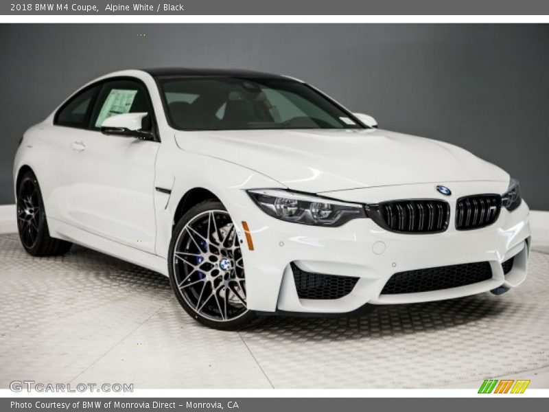 Alpine White / Black 2018 BMW M4 Coupe
