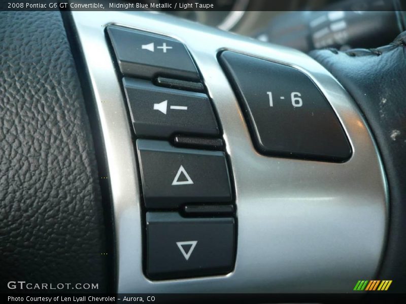 Midnight Blue Metallic / Light Taupe 2008 Pontiac G6 GT Convertible