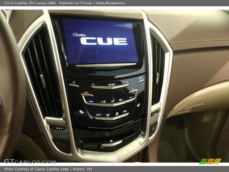Platinum Ice Tricoat / Shale/Brownstone 2014 Cadillac SRX Luxury AWD