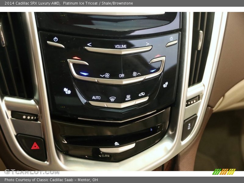 Platinum Ice Tricoat / Shale/Brownstone 2014 Cadillac SRX Luxury AWD