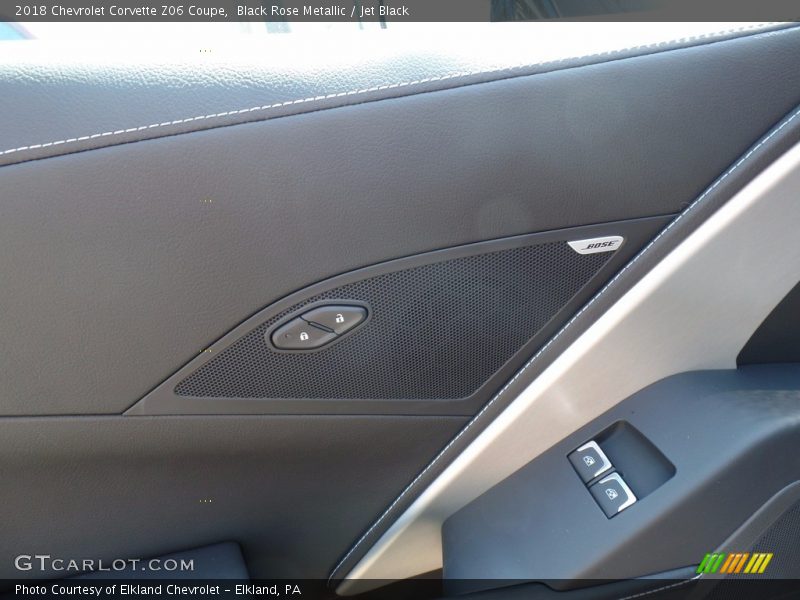 Black Rose Metallic / Jet Black 2018 Chevrolet Corvette Z06 Coupe