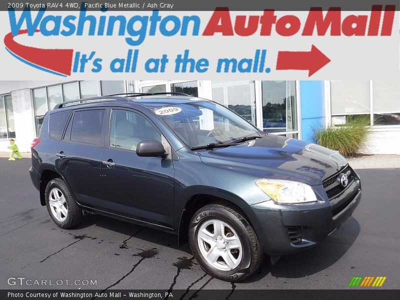 Pacific Blue Metallic / Ash Gray 2009 Toyota RAV4 4WD