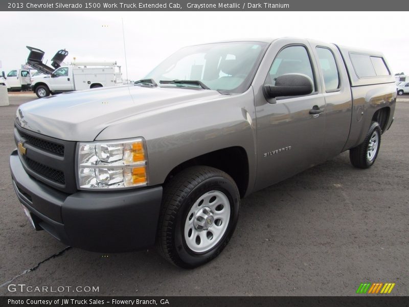 Graystone Metallic / Dark Titanium 2013 Chevrolet Silverado 1500 Work Truck Extended Cab