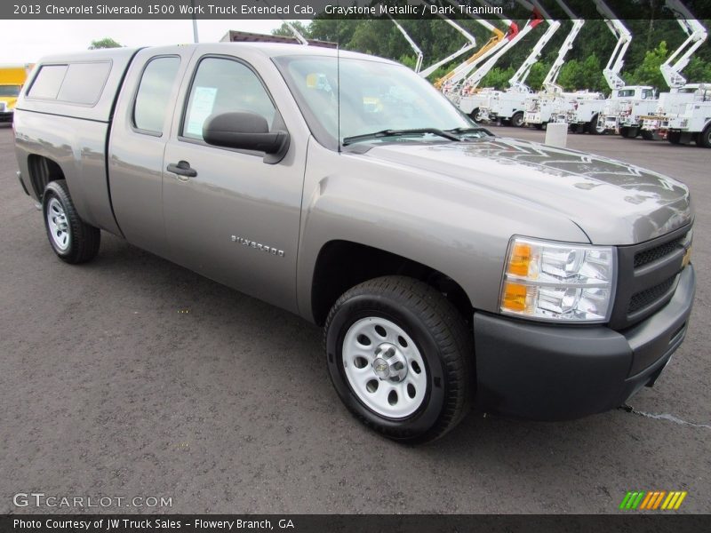 Graystone Metallic / Dark Titanium 2013 Chevrolet Silverado 1500 Work Truck Extended Cab