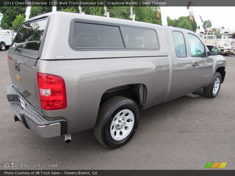 Graystone Metallic / Dark Titanium 2013 Chevrolet Silverado 1500 Work Truck Extended Cab